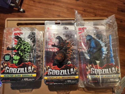 NECA Godzilla Ultimate Figures lot MIB Atomic Blast Reactor Glow Destroyah 12