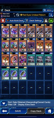 Yugioh Duel Links Full Red Eyes Zombie Deck+ 3 Forbidden Droplet-image