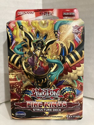 Yu-Gi-oh Fire kings structure deck card game sealed 48 cards 1st edition New-image
