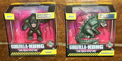 Lot of 2 Godzilla x Kong New Empire (2024) Metalfigs: KONG & GODZILLA 2