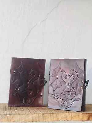 Goat Handmade Leather Journal one size Doble Dragan Detailed Finished-image