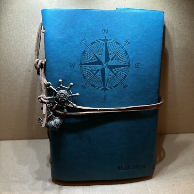 Leather Bound Journal Diary Notepad Notebook Nautical Girls Locker Gifts-image