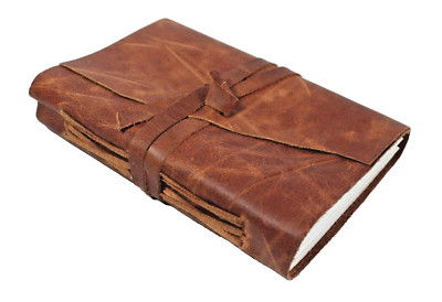 Leather Bound Journal for woman's 200 handmade Paper Writing Notebook Sketchbook-image