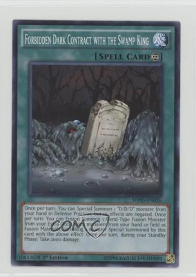 2017 Structure Deck 1st Edition Forbidden Dark Contract with the Swamp King 0b5-image