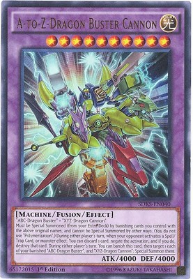 Yu-Gi-Oh Card - SDKS-EN040 - A-TO-Z-DRAGON BUSTER CANNON (ultra rare holo) -NM/M-image