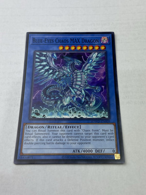 Yugioh Blue-eyes Chaos Max Dragon Sdwd-en009 Blue Eyes White Destiny (misprint)-image