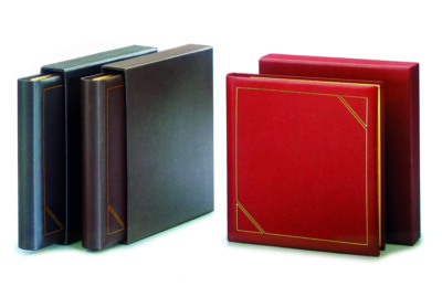 Safe 1503 Black Leather Ring Binder Album Favorite 14 Ring Mechanism Empty-image