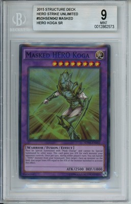 2015 Yu-Gi-Oh! HERO Strike Structure Deck HERO Koga #SDHS-EN042 BGS 9-image