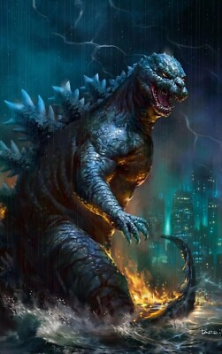 GODZILLA 70TH ANNIVERSARY #1 LUCIO PARRILLO VIRGIN VARIANT LIMITED 1200 W/COA-image