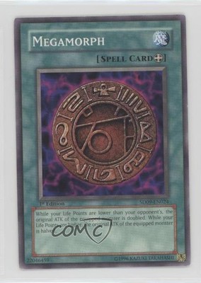 2006 Yu-Gi-Oh! Dinosaur's Rage Structure Deck 1st Edition Megamorph 0yj1-image