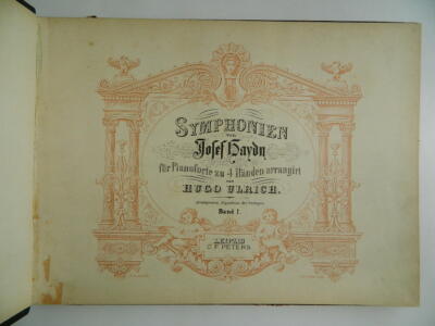 Symphonies By Josef Haydn For Pianoforte Leipzig C. F. Peters Oblong-image