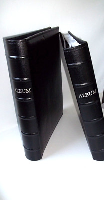 leatherette photo album 4x6 format set of [2] holds 600 photographs-image