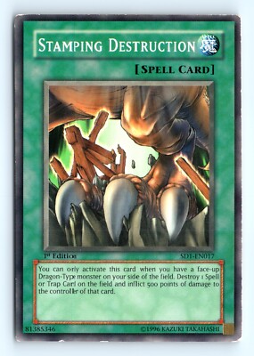 Yu-Gi-Uh Stamping Destruction #SD1-EN017 1st Ed Structure Deck: Dragon's Roar LP-image