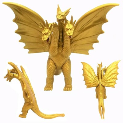 Godzilla King of the Monster Ghidorah Gidora 3 Head Gold Dragon 7