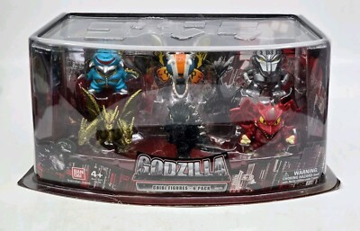 Godzilla Chibi Figures 6 Pack Set (Imperfect Packaging) Mothra King Ghidorah +-image