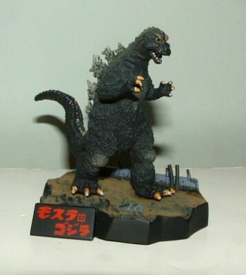 BANDAI Complete Works 1964 GODZILLA Diorama Mini Figure HG  Yuji Sakai Gashapon-image