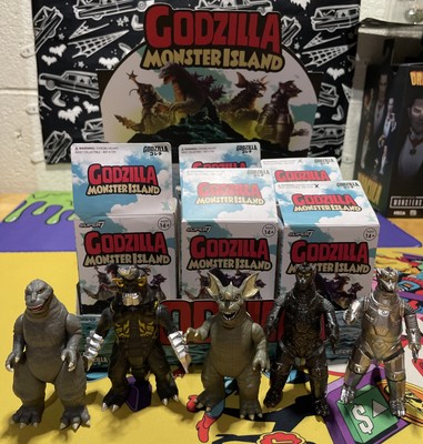 Super 7 Monster Island Blind Box set of 5 with CHASE MECHAGODZILLA GODZILLA Toho-image