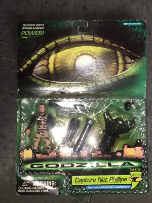 GODZILLA CAPTURE NET PHILLIPE vintage JEAN RENO ACTION FIGURE new-image