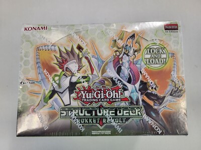 Rokket Revolt YugiohStructure Deck. 1st Edition Sealed Display. 8 Decks.-image
