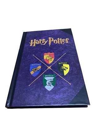 Harry Potter College Ruled Hardcover Writing Journal Scholastic Hogwarts Crests-image