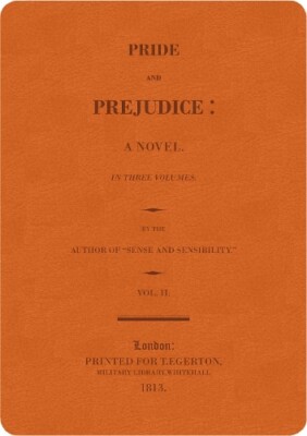 Pride and Prejudice: Orange Lined Journal (Leather Bound) (UK IMPORT)-image