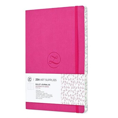 ZenART Faux Leather-Bound Dotted Journal - B5 Sized, 7 x 10-inch, 160 Pages-image