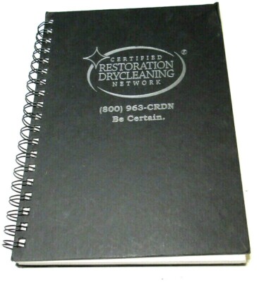 Blank Book Journal Advertising Restoration Drycleaning Lined Spiral Bound-image