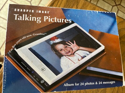 Sharper Image Talking Pictures Album for 24 4x6 Photos and 24 Messages-image