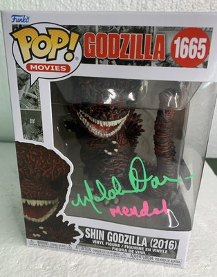 Funko Pop! Godzilla Anniversary Shin Godzilla 1665 auto malcolm danare SWAU COA-image