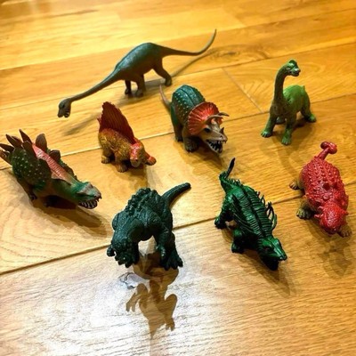 Godzilla Retro Dinosaur UKRD Figure Lot of 8 Collectible Toys-image