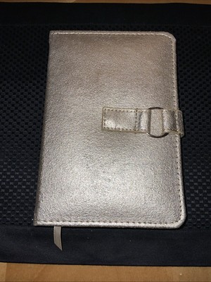 Gold Leather Journal  Notebook Diary Ruled New-image