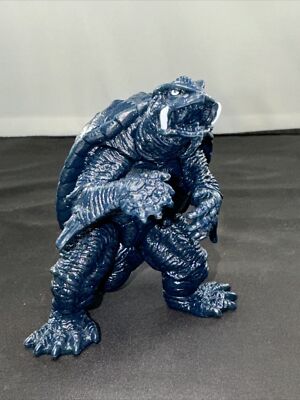 1996 Bandai Large Candy Toys Hyper GAMERA Figure 3.5” godzilla Blue-image