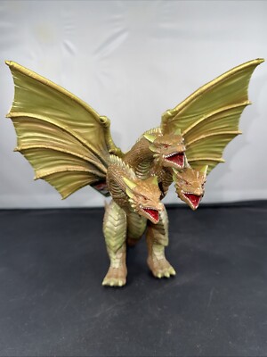 1998 BANDAI 6” CRETACEOUS KING GHIDORAH WITH TAG Figure Godzilla Monster Zero-image