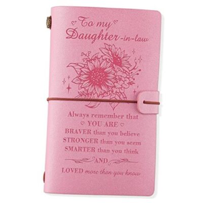  Daughter In Law Gifts, Gifts for Daughter In Law Leather Journal 140 Page -image
