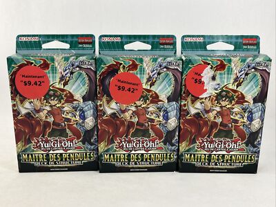 Yugioh Master Of Pendulum Structure 1st Edition Sealed Konami FRENCH lot of 3-image