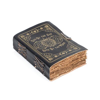 Leather Journal, Sun and Moon Vintage Journal, Leather Bound Journal | Journa...-image