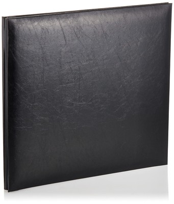 Pioneer Leatherette Postbound Album, 12-Inch-by-12-Inch, Black-image