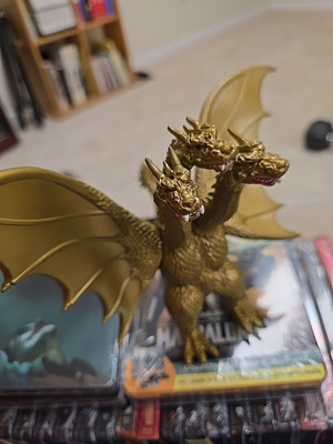 2005 Toho Bandai Godzilla King Ghidorah Action Figure 6.5