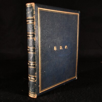 c1846 Embellished Victorian Photo Album Full Morocco H D C Dinan Scarce-image