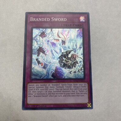 Yugioh Branded Sword Sdaz-en031 Albaz Strike Structure Deck 1st Edition Rare-image