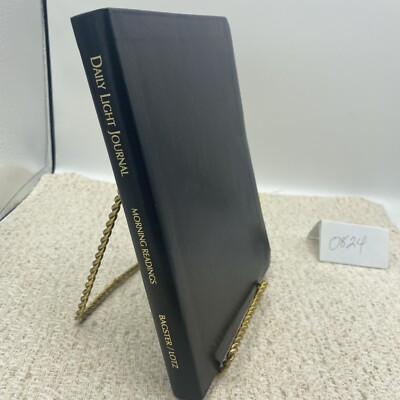 The Daily Light Journal: Morning Readings, Black Bonded Leather EUC-image