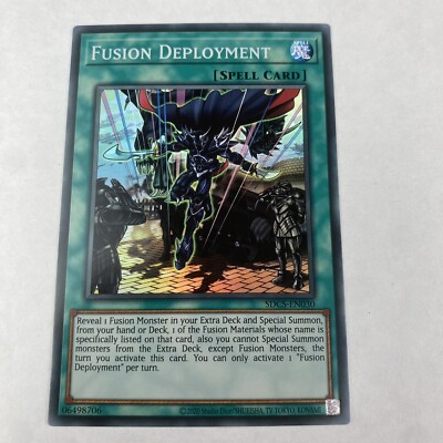 Yugioh Fusion Deployment Sdcs-en030 Cyber Strike Structure Deck Unlimited Rare-image