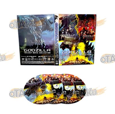 GODZILLA TRILOGY MOVIE COLLECTION - ANIME MOVIE DVD (ENGLISH DUB) SHIP FROM US-image