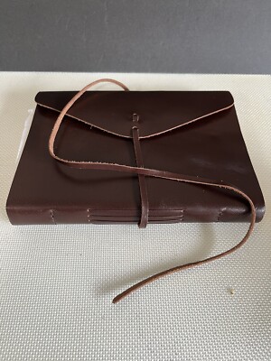 Handmade Leather Journal Sketch Book Bound Unlined Paper Pages Writing 6