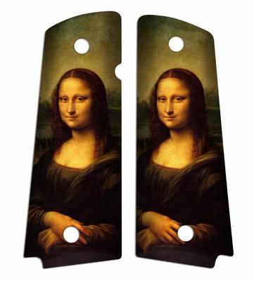 Mona Lisa Leonardo da Vinci Custom Full Size Government Commander 1911 Grips-image