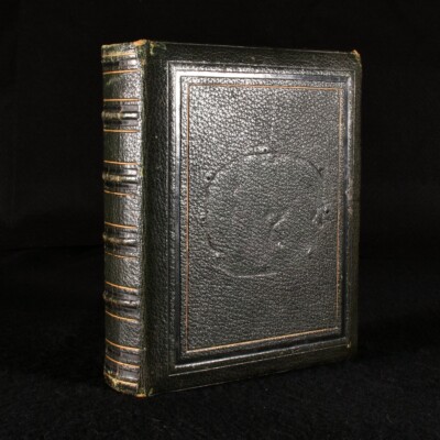 c1890 Photo Album Ex Libris Evelyn Waugh Leather Dentelles Illuminated Edges-image