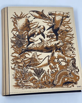 Rare Vtg Sea Life Animal Mother Nature Leather Photo Album 200 4x6 Pictures-image
