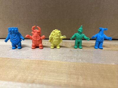 80's Bandai Canfull of Monsters Ultraman Godzilla Monster Figures Lot Of 5-image