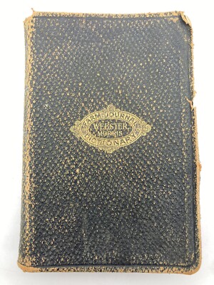 1911 Webster Morris Farm Journal Dictionary Leatherbound Self-Pronouncing-image