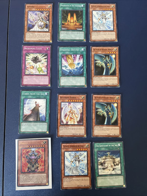 Yu Gi Oh 12 Card Lot - Structure Deck Lost Sanctuary SDLS - 1 Foil 1st Edition -image